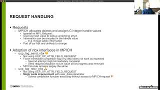 Details Day 1 - (4) MPICH + UCX: State of the Union News