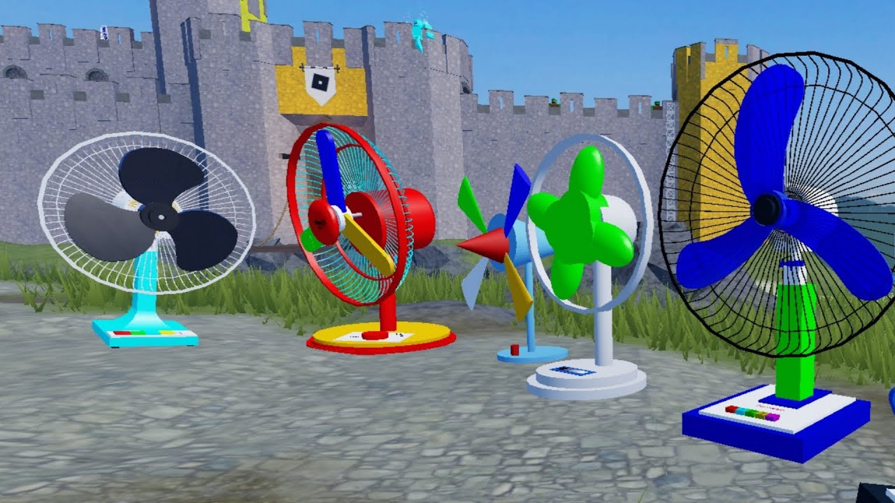 Fan - Eksperimen kipas angin baling baling pelangi - with zombie