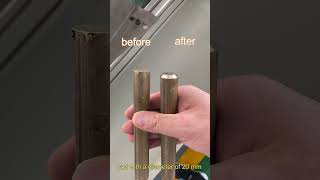 How to chamfer a copper rod ?