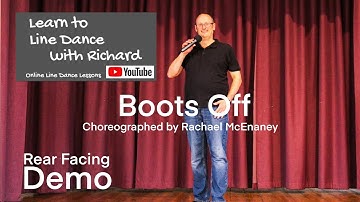 FREESTYLE / REAR FACING DEMO BEGINNER LINE DANCE - Boots Off