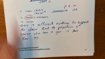 10 2 Video #2 Hypothesis Tests using Proportions