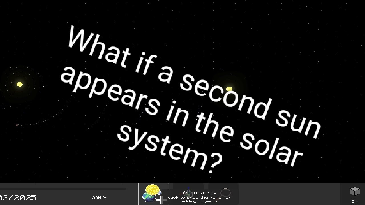 What if a second sun appears in the solar system in Solar Sandbox?
