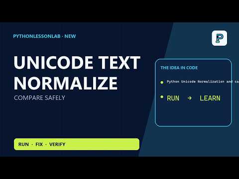 Normalize Unicode Text in Python Before Comparing Strings