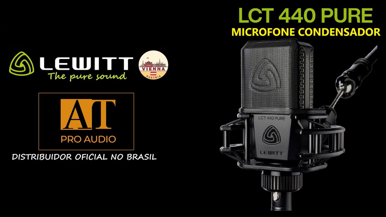 LEWITT LCT440 PURE 美品 Microfone Lewitt LCT 440 Pure Condensador Cardioide cor preto