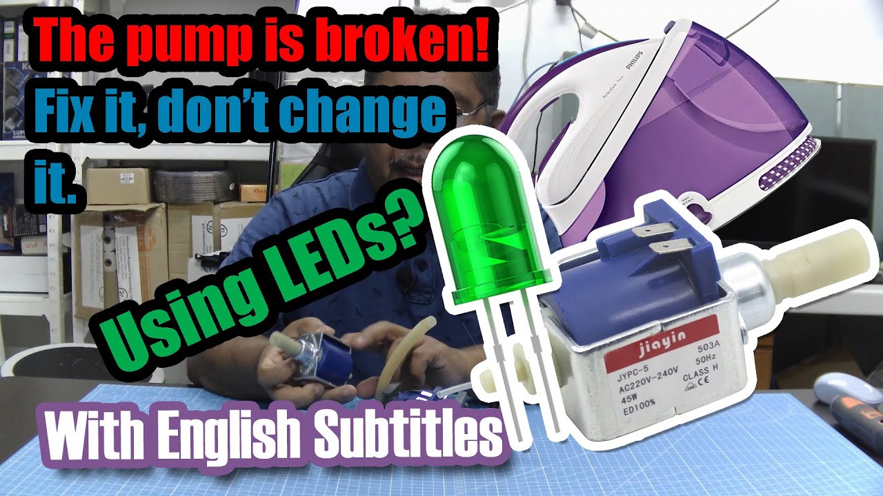 How To Repair damage to the pump used in the Philips Aqua PerfectCare steam iron