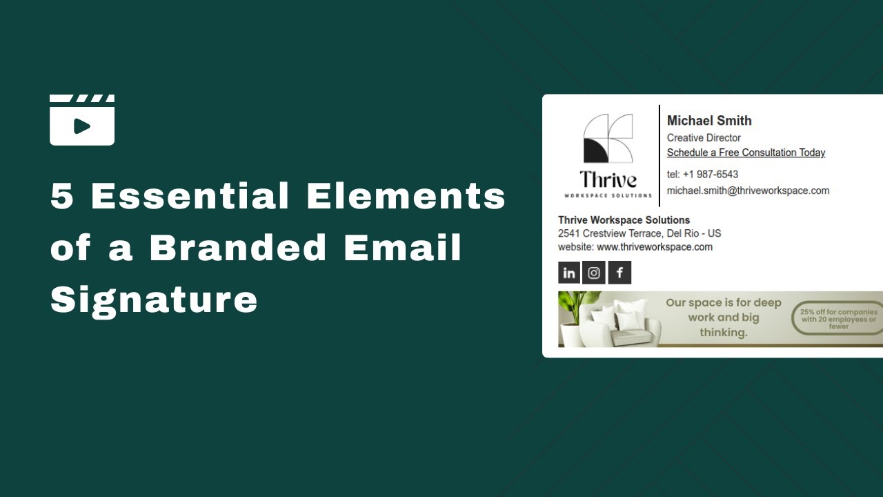 Create a Brand Email Signature With These 5 Essential Elements