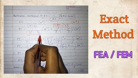 FEA - Exact Method