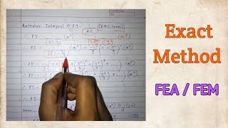 FEA - Exact Method