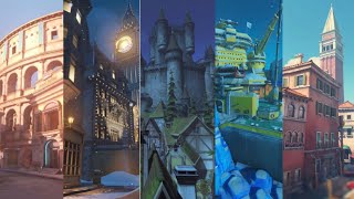 Top 5 maps with best loading themes (Overwatch 2)