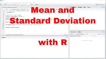 R - Mean and Standard Deviation