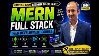 🚀 MERN Stack Full Course LIVE 🔴 | Learn MongoDB, Express, React & Node.js | Full Stack Web Develop