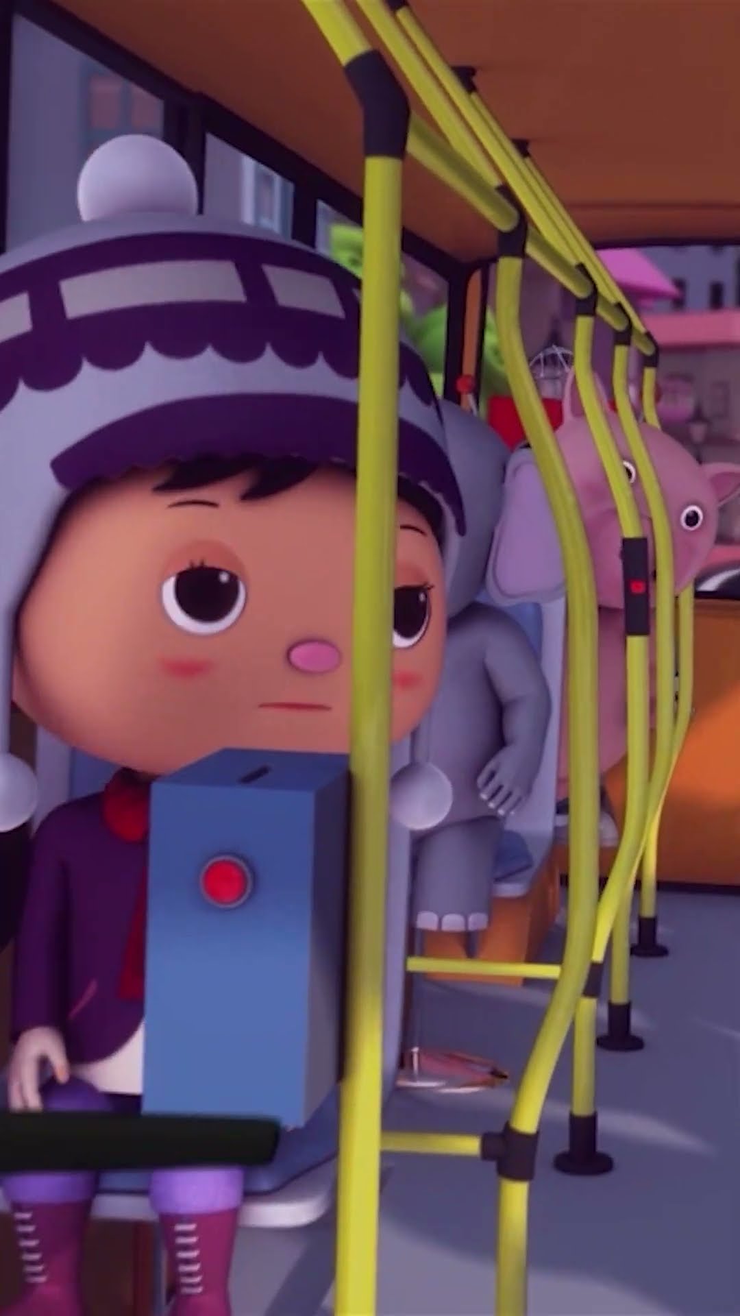 La llanta del Autobús no tiene aire ??| #CancionesInfantiles #Caricaturasparabebés #LittleBabyBum