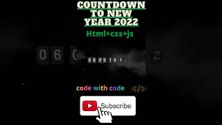 Write a New Year Countdown Web_Application Using Html Css And Javascript #Short #CodeWithCode screenshot 4