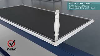 Practical Fly Screen (with Springed Corner)