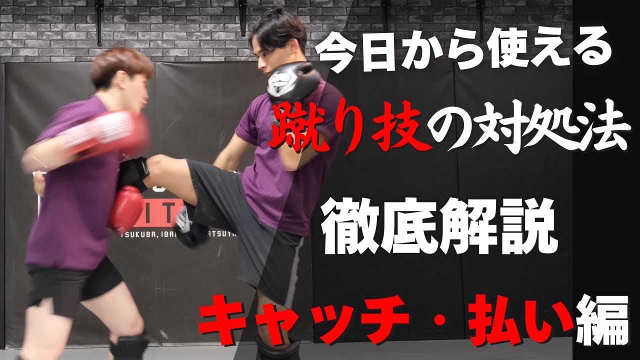【今日から使える打撃】蹴り技の対処法！キャッチ・払い編 | キックボクシング