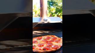 Wood fired pizza #pizza #pizzaislife #food #pizzamaking #cooking #pizzaoven #outdoorcooking #shorts