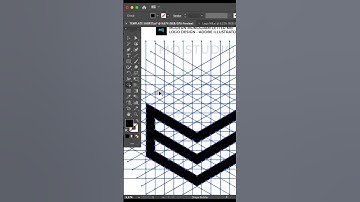 Tutorial on how to create a modern MB monogram logo in Adobe Illustrator #logo #tutorial #shorts