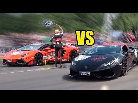 Lamborghini Aventador Vs Lamborghini Huracan - DRAG RACE!