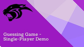 Guessing Game Single-Player Demo