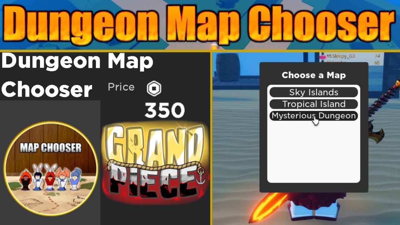 Dungeon Map Chooser Guide / Walkthrough Grand Piece Online Update 4.5 
