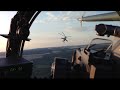 Mi-24 Hind combat maneuvering formation flying from cockpit view