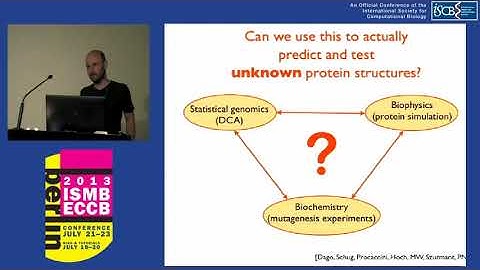 From sequence co-evolution to protein (complex) structure prediction - Martin Weigt - ISMB/ECCB 2013