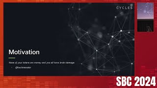 Ethan Buchman (Informal Systems) - "Cycles Protocol: A Peer-to-Peer Electronic Clearing System"