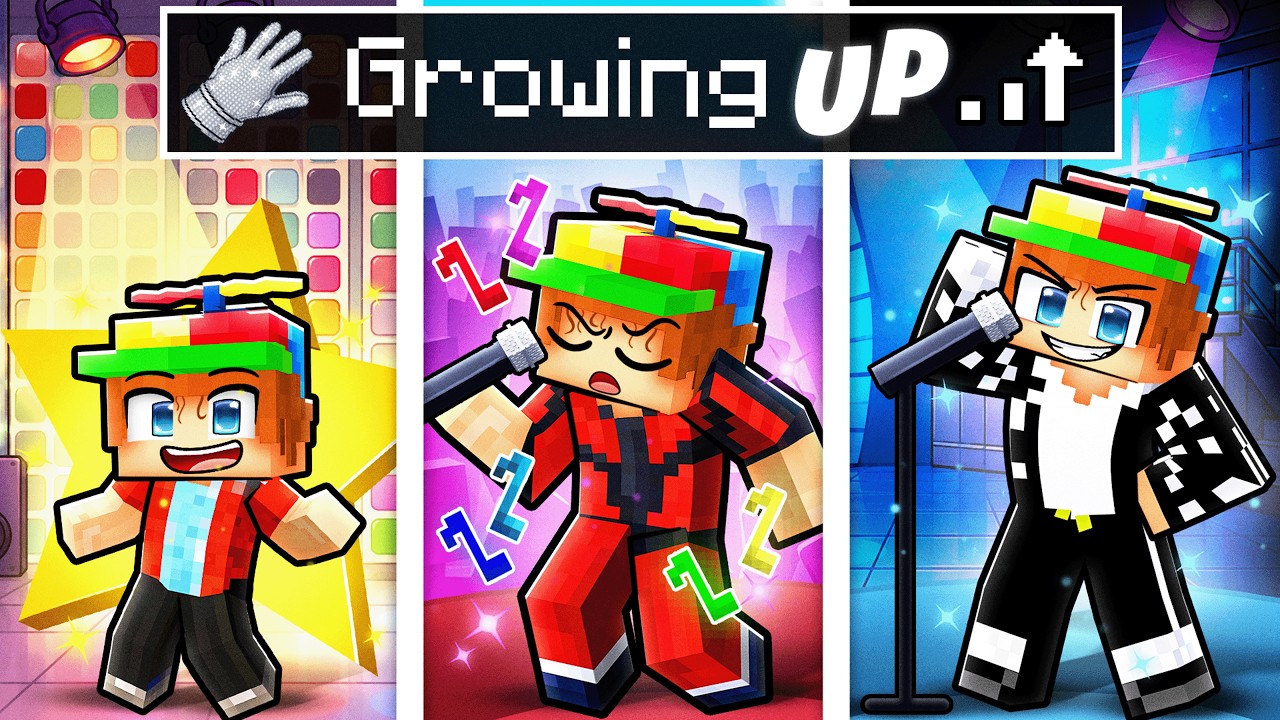 Growing Up As MICHAEL JACKSON in Minecraft!
