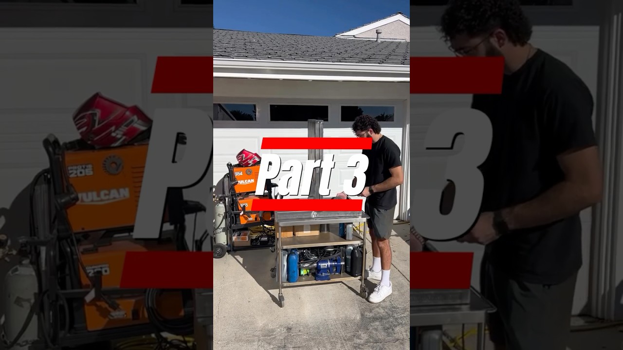 Part 3 | How to build a mobile cart for your wall-mounted pressure washer and vacuum cleaner?