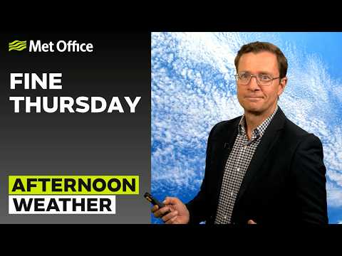 24/09/2026 - Fine Thursday for many - Afternoon Weather Forecast UK - Met Office Weather