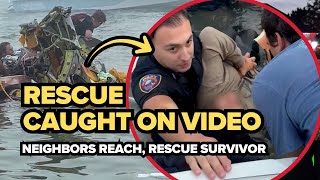Neighbors rush to rescue survivor after Galveston Bay plane crash