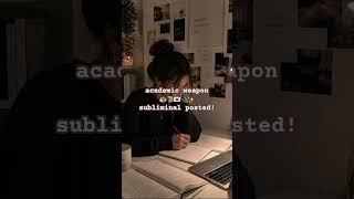 academic weapon subliminal posted! ☕️📚💌 #manifestation #subliminal #subliminals #studymotivation