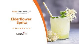 How to make a refreshing ELDERFLOWER SPRITZ cocktail | COCKTAIL RECIPES with Überbartools™ screenshot 3
