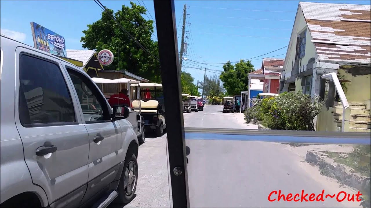 Golfcart ride through Dunmore Town - Harbour Island