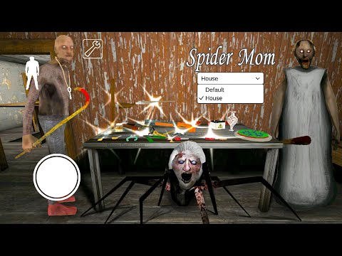 Granny New Update With Spider Angelina In House And Unlimited Items On Table | Game Definition Mode