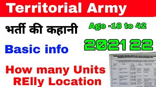 Ta Army   भर्ती  की  कहानी / 2021 22 ///. Units All Zone ..10th pass .. important video ...