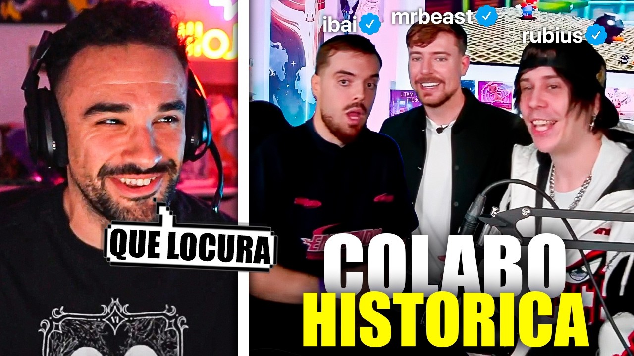 ILLOJUAN REACCIONA al DIRECTO de RUBIUS e IBAI CON MRBEAST