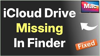 iCloud Drive Missing from Finder Sidebar - YouTube