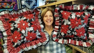 Faux Triple Ruffle Pillow