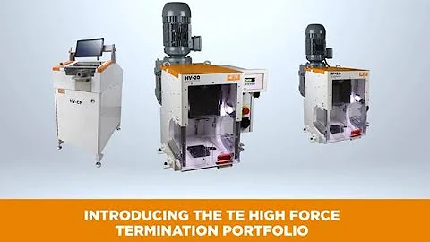 TE's Complete Lineup of High Voltage Crimping Solutions