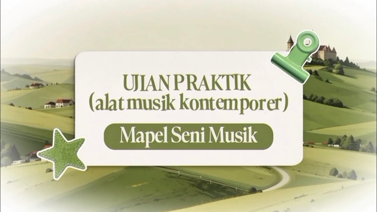 UJIAN PRAKTEK MENYANYI LAGU POPULER DENGAN KONSEP MUSIK KONTEMPORER