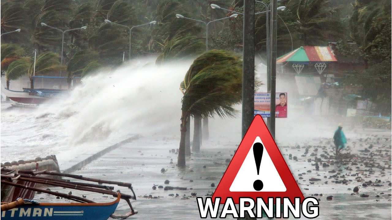 Warning ⚠️ Dangerous cyclone hits Philippines coast in Saturday - Monday! Surigae PAGASA