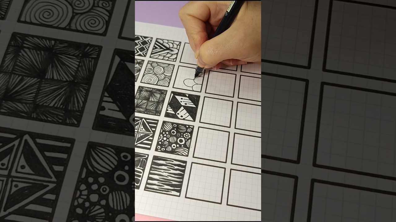 Dibujos fáciles y relajantes #doodle #dibujoscreativos #aprendiendoadibujar  #arteparaprincipiantes