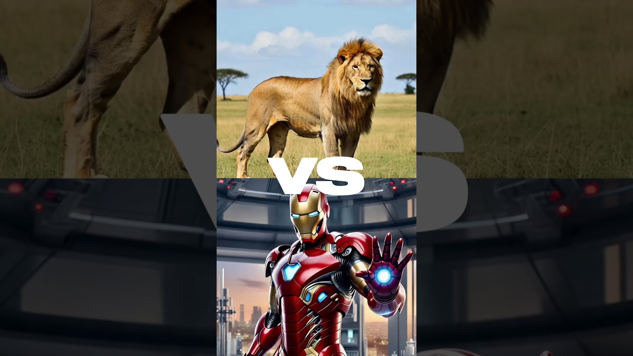 Lion VS Captain America VS Iron Man 