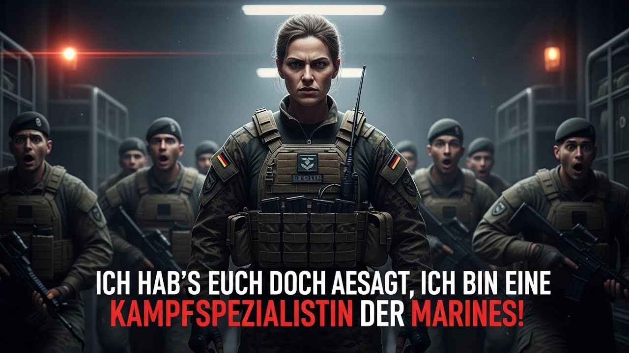 Ich hab's euch doch gesagt, ich bin eine Kampfspezialistin der Marines!  Die Soldaten zogen ein, ohn