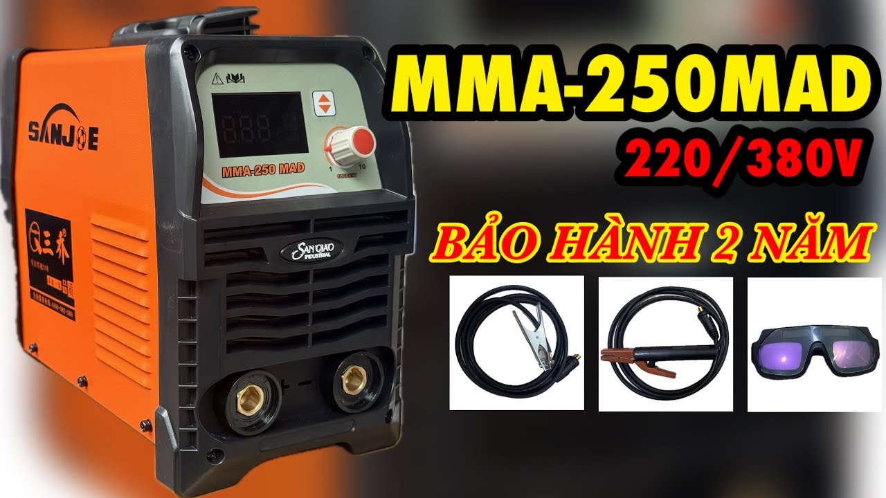 🔴 Máy hàn que MMA-250MAD SANJOE chuyên đũa 4ly 