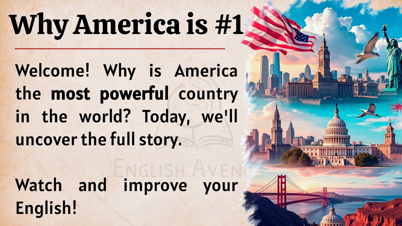 Outline Video Why America is The Most Powerful Country in The World πΊπ² || The Untold Story || Listening Practice β
