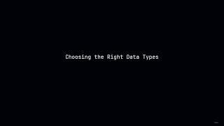9. Choosing the Right Data Types - MySQL for beginners 2026