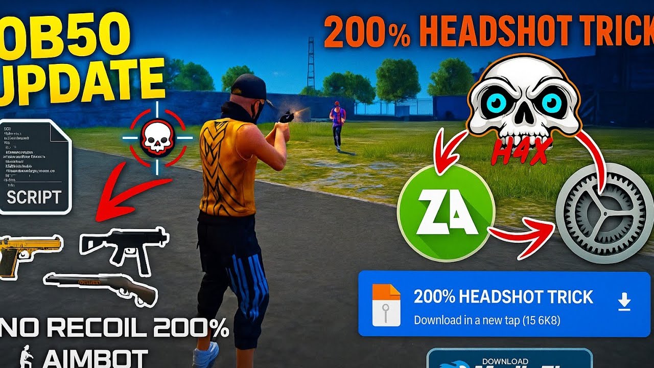 Title Free Fire Auto Headshot Config File🎯🌠 Macro Aimbot + No Recoil Regedit ‼️Antiban VIP Script 👽 