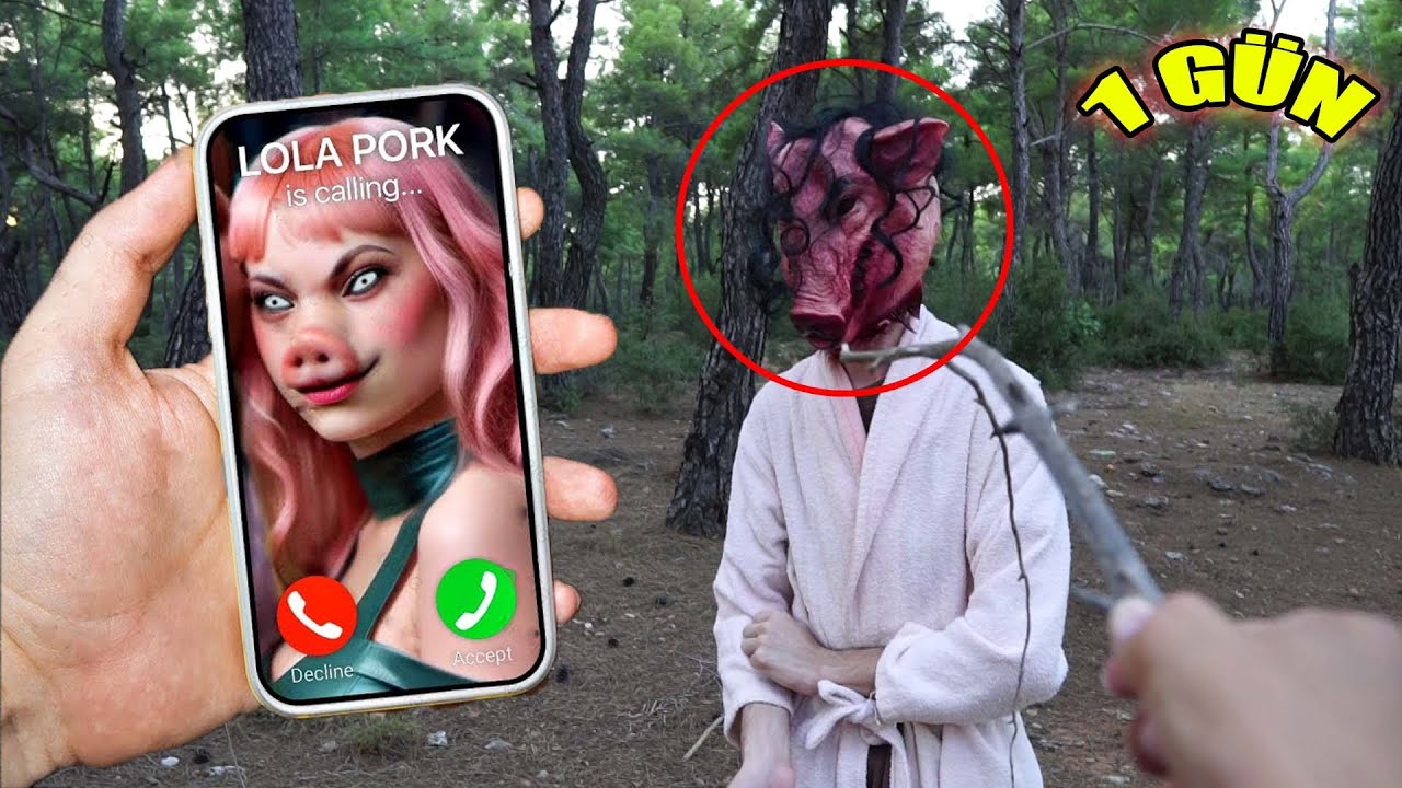 JOHN PORK KARDEŞİ LOLA PORK İLE LANETLİ ORMANDA 1 GÜN GEÇİRMEK !! (GERÇEK)